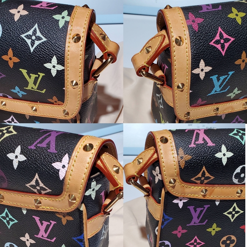 Louis Vuitton Black Multicolor Sologne Women's Bag - Picture 8 of 14